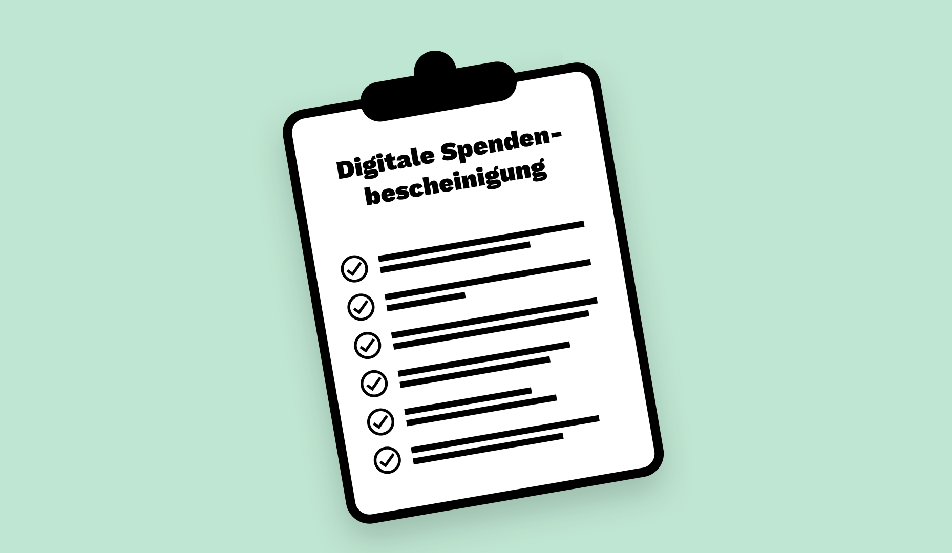 Checkliste digitale Spendenbescheinigung